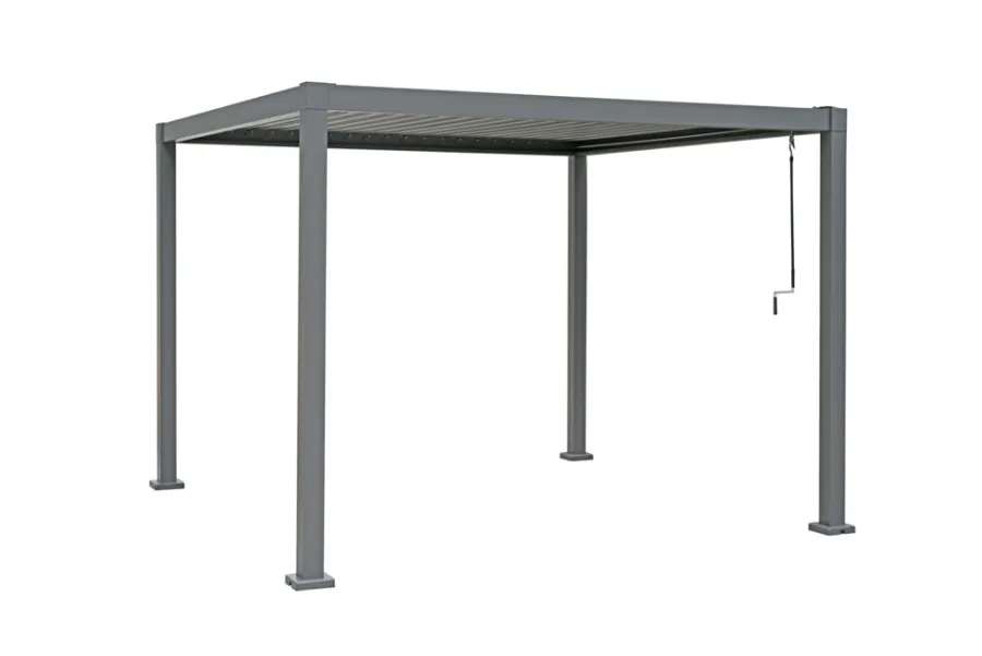 Sunlife® Pavilloner & Partytelte|Overdækning*Pergola m/justerbart tag 3 x 3 meter - Grå