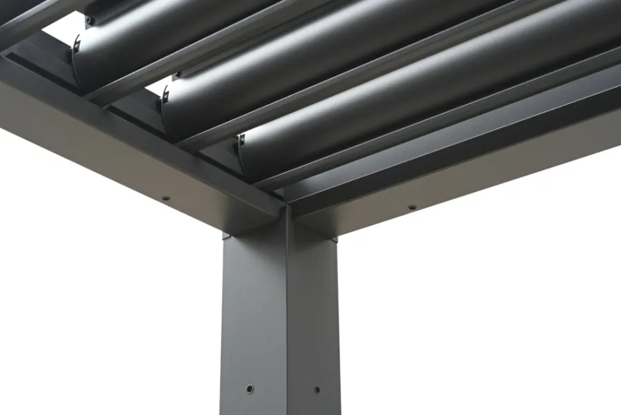 Sunlife® Pavilloner & Partytelte|Overdækning*Pergola m/justerbart tag 3 x 3 meter - Grå