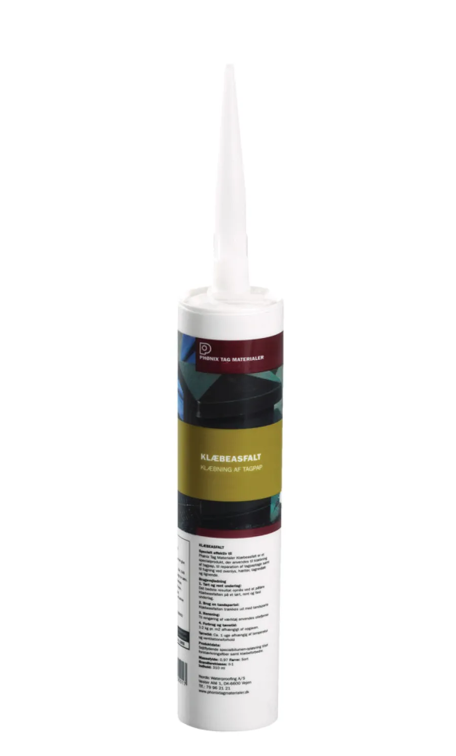 Tagpap & Asfalt*Phønix klæbeasfalt 310 ml Sort