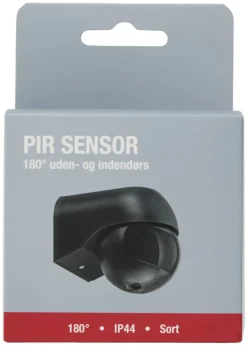 Elworks Sensorer*PIR-sensor 180° indendørs/udendørs - Sort
