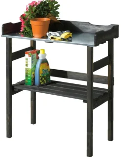 Drivhustilbehør|Planteborde & Højbede*Plantebord sort 78 x 38 x 82 cm