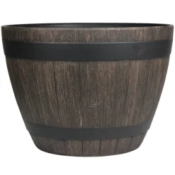 Scan-Pot Krukker|Planteborde & Højbede*Plastkrukke Boi trælook Ø52 cm Brun trælook