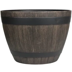 Scan-Pot Krukker|Planteborde & Højbede*Plastkrukke Boi trælook Ø37,5 cm Brun trælook