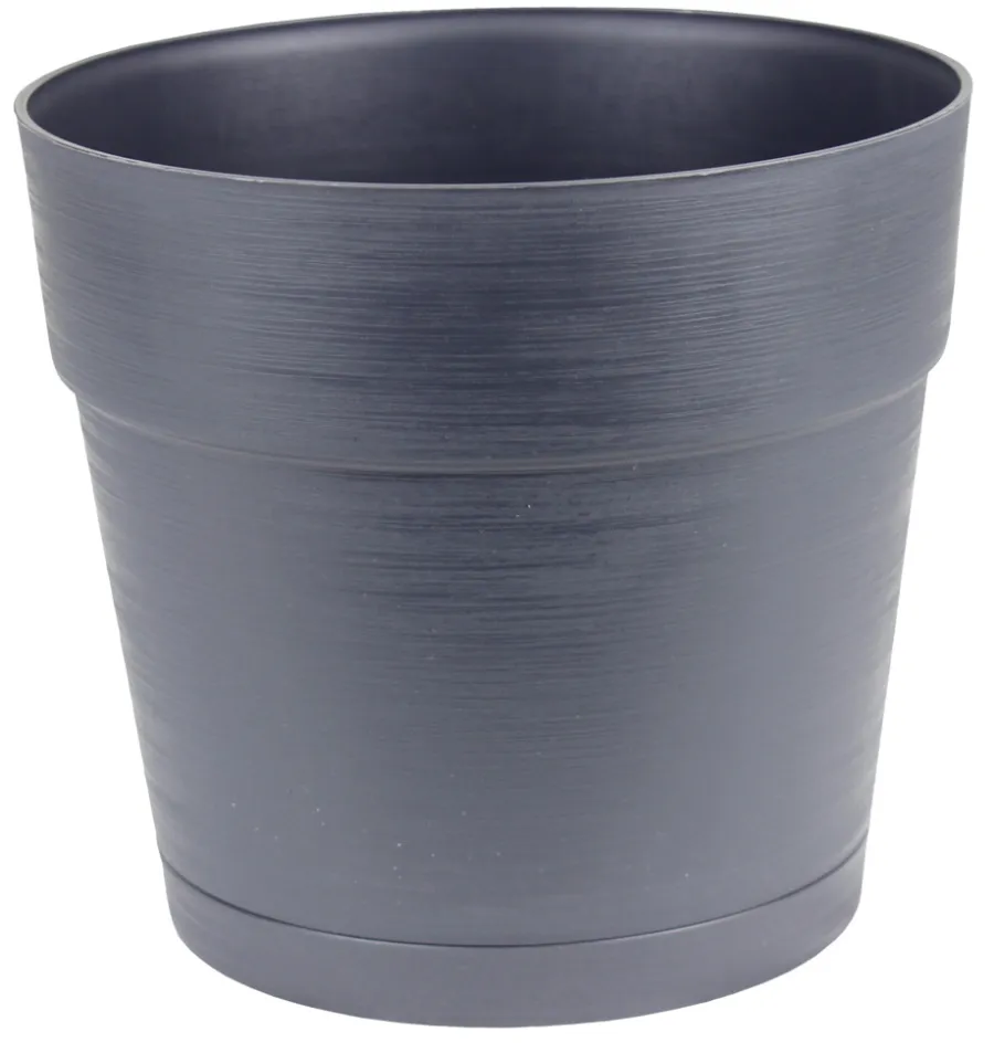 Scan-Pot Krukker*Plastkrukke m/selvvandingsdepot Ø20 cm Sort