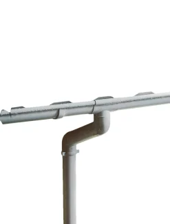 Rodena Tagrender*Plasttagrende grå - 4 m