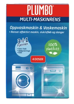 Plumbo Rengøringsmidler*Multi-Maskinrens 4 poser