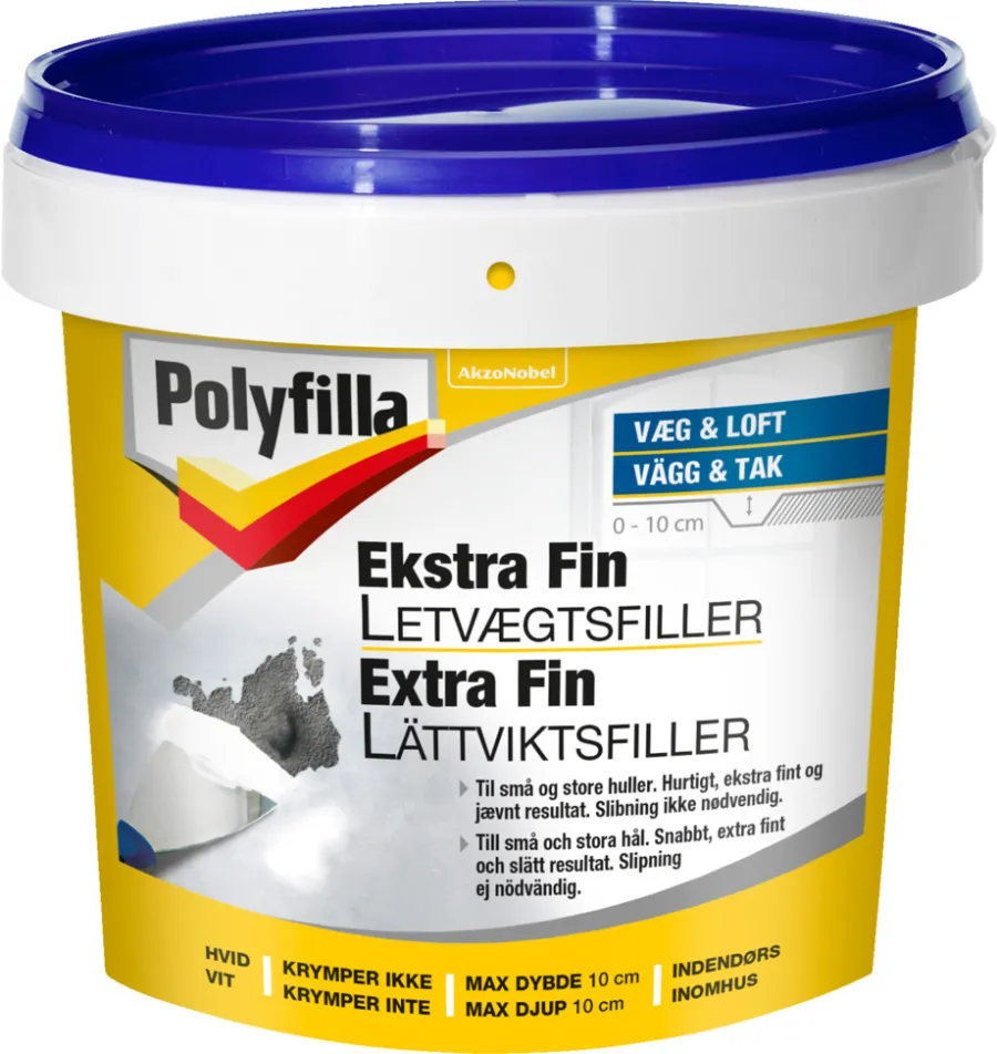 Polyfilla Spartelmasse*letvægtsfiller ekstra fin 600 ml