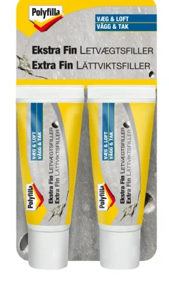 Polyfilla Spartelmasse*letvægtsfiller ekstra fin 2 x 20 ml