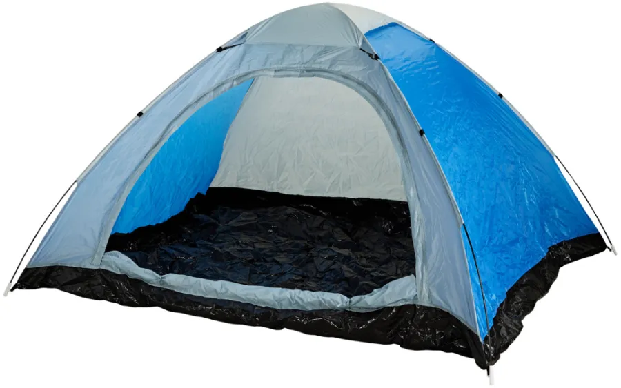 Sunlife® Sæsonafslutning|Telte & Campingmøbler*Pop-up telt 3-personers Nice - Blå dug/sort bund