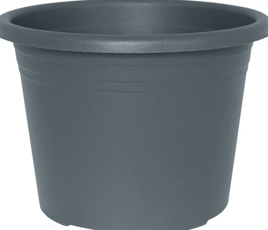 Krukker*Potte Cylindro plast Ø25 cm Grå