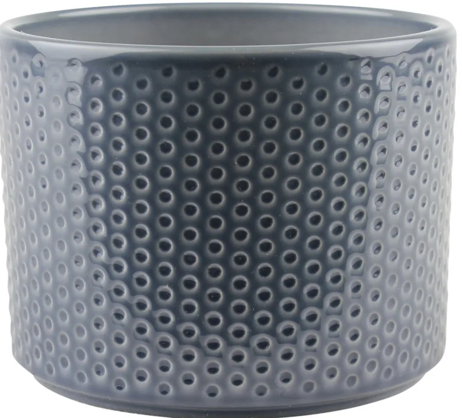 Scan-Pot Krukker*Potteskjuler Pillar Spots blågrå Ø11,5 cm
