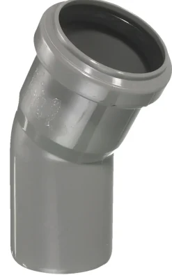 Afløbsrør*PP bøjning grå 75 mm x 30 gr.