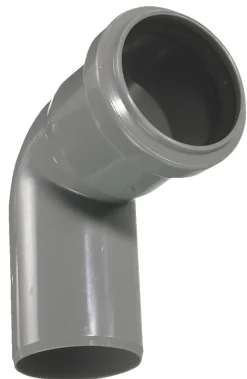 Afløbsrør*PP bøjning grå 40 mm x 87 gr.