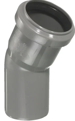 Afløbsrør*PP bøjning grå 50 mm x 30 gr.