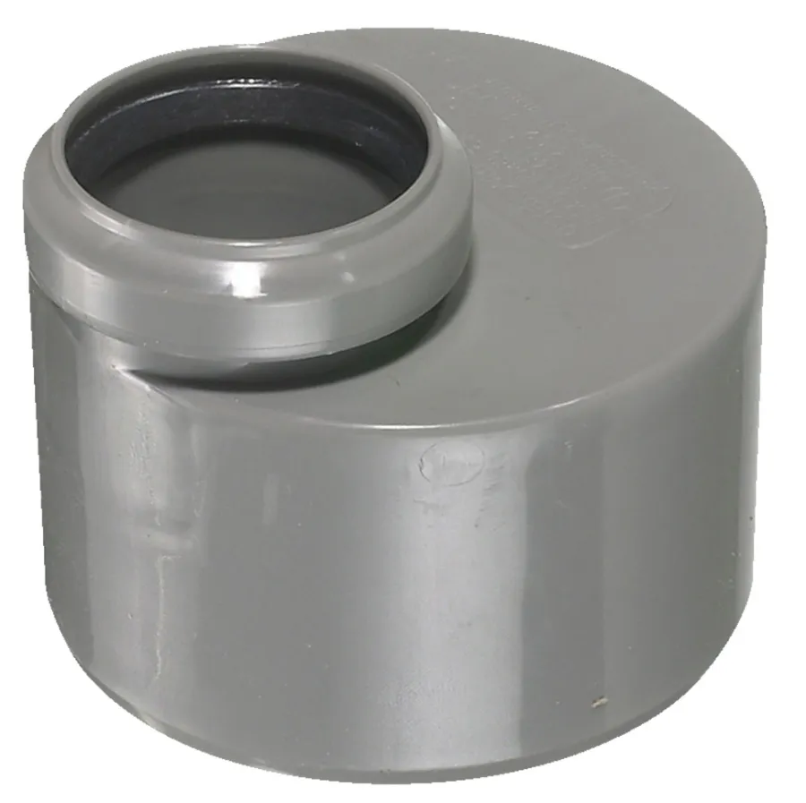 Afløbsrør*PP reduktion lav grå 110 mm x 50 mm