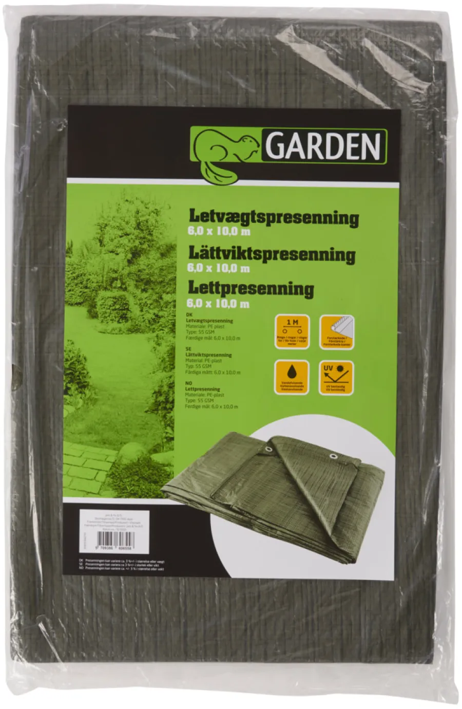Garden® Presenninger*Presenning 600 x 1000 cm 60 m² - Grøn