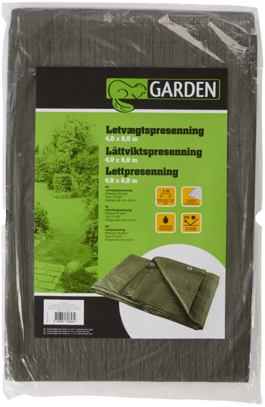 Garden® Presenninger*Presenning 400 x 600 cm 24 m² - Grøn
