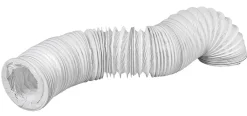 Ventilation*PVC flexslange Ø127 mm x 3 meter hvid