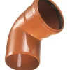 Kloakrør*PVC kloakbøjning 110 mm x 87 gr. rød