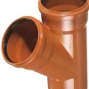 Kloakrør*PVC kloakgrenrør 110 mm x 45 gr. rød