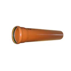 Kloakrør*PVC kloakrør 110 mm x 2000 mm rød