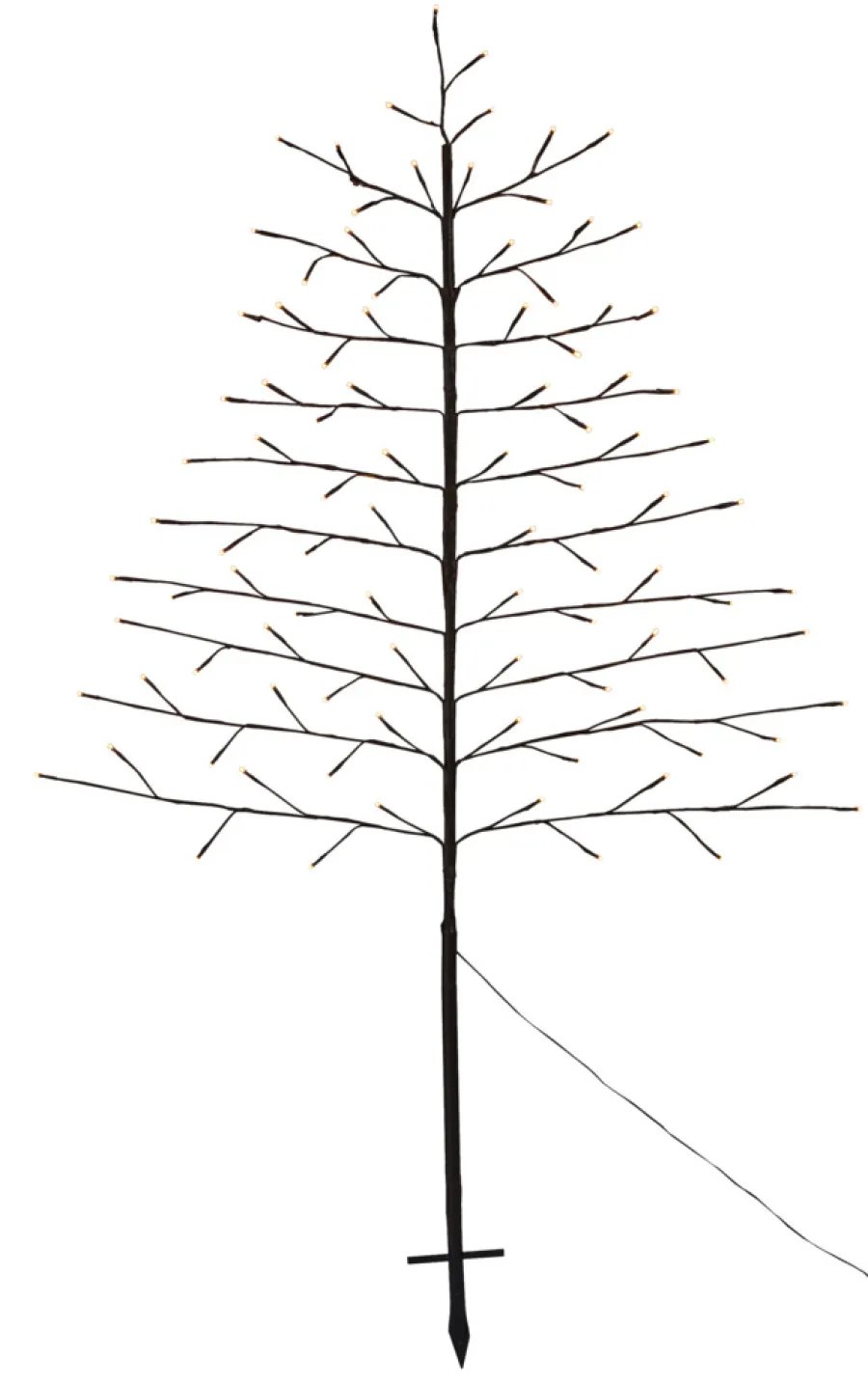 Stemning® Juledekoration*Pyntetræ Basis 96 LED H150 cm
