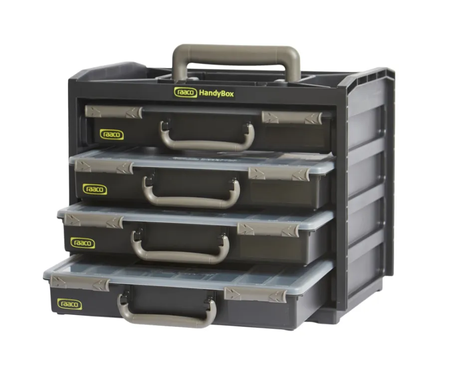raaco Værktøjskasser*Handybox m/4 sortimentsæsker
