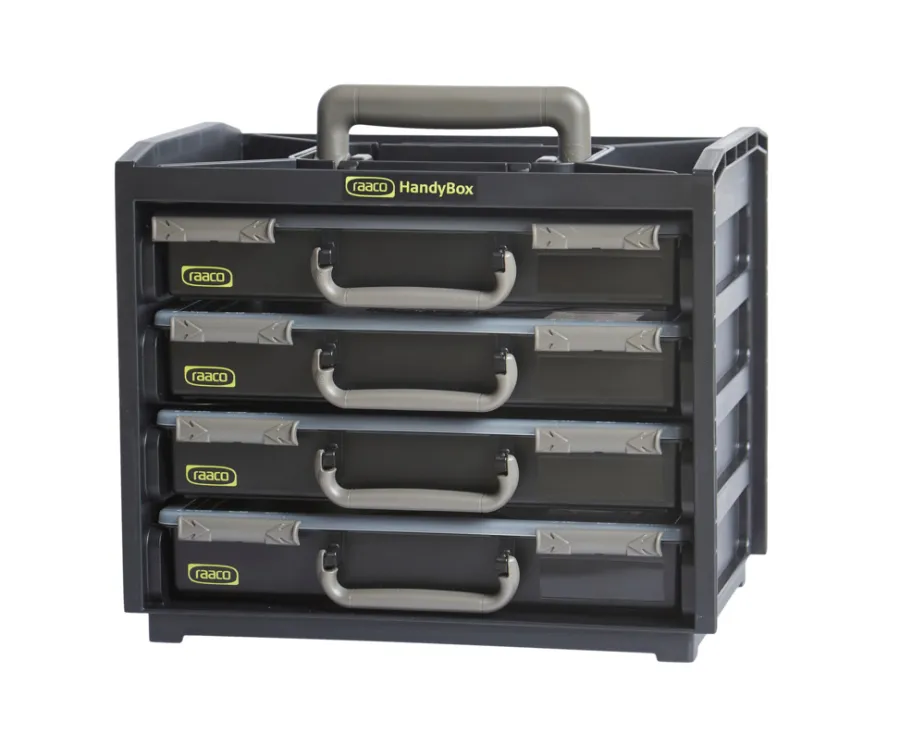 raaco Værktøjskasser*Handybox m/4 sortimentsæsker