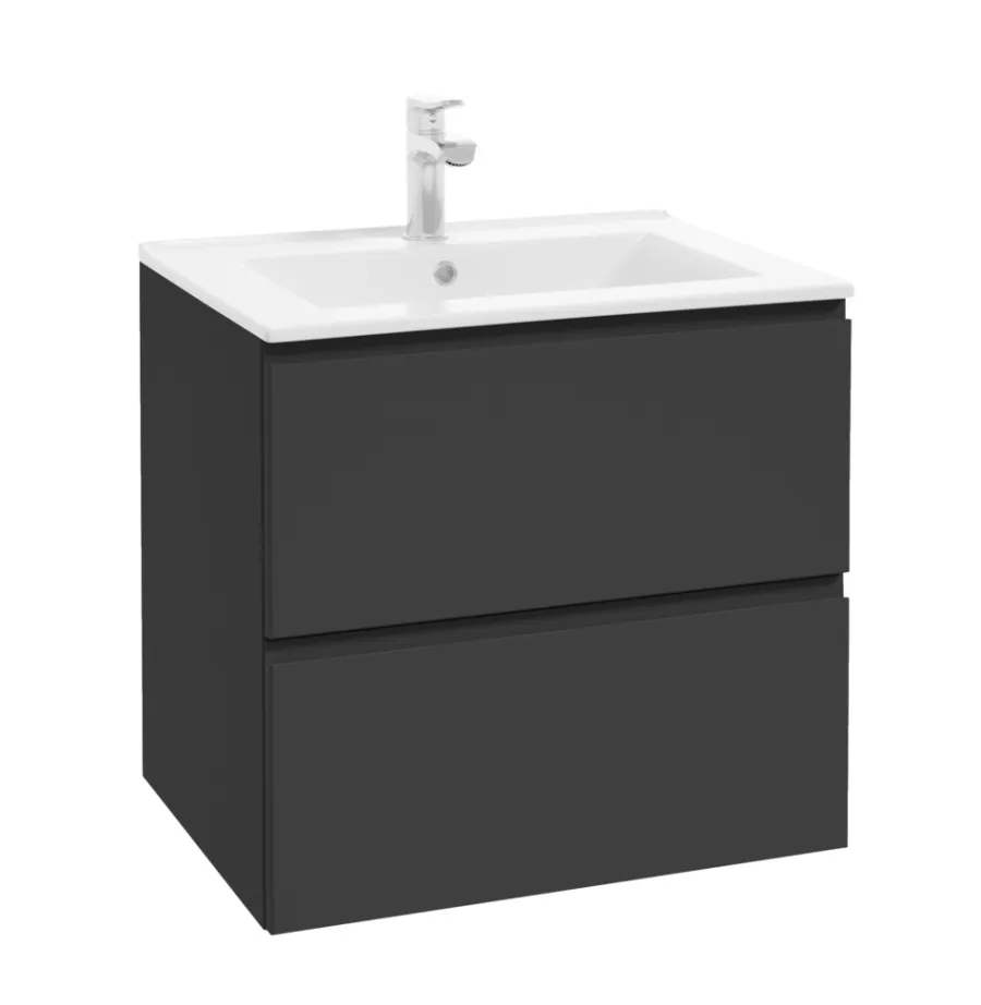 Milobad Badeværelsesmøbler*Reno underskab m/vask 60 cm antracitgrå