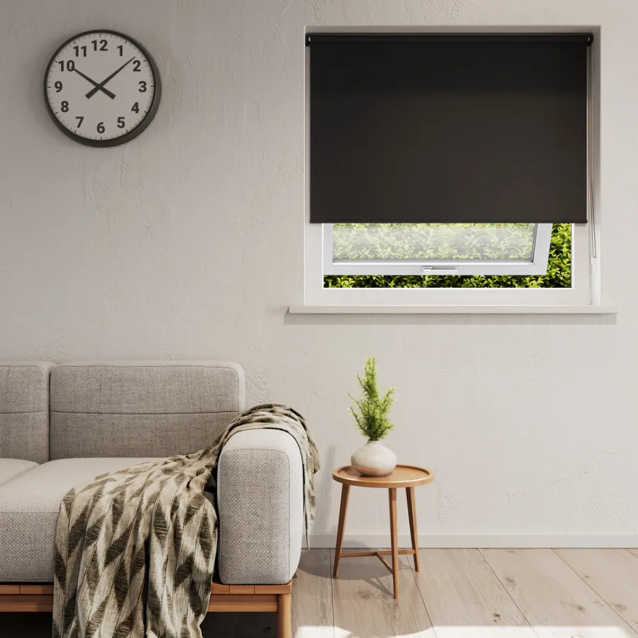 Rullegardiner*Rullegardin lysdæmpende 140 x 210 cm Sort