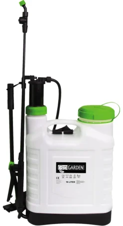 Garden® Pumper & Tryksprøjter*Rygsprøjte 16 liter - Sort. hvid og grøn