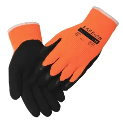 Safe-On Arbejdshandsker*arbejdshandsker vinterforet str. 7 Orange/sort