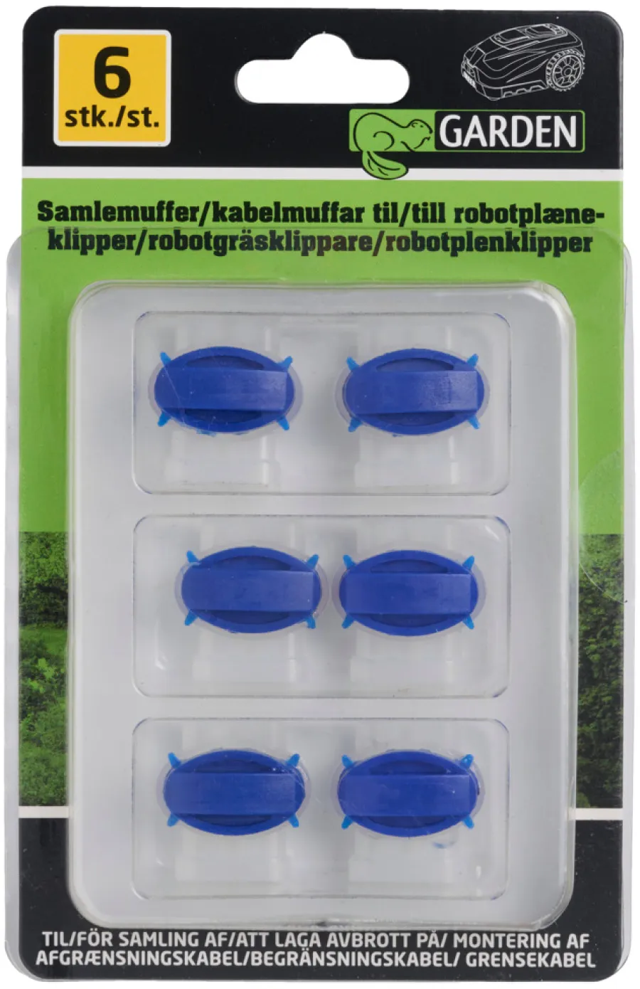 Garden® Robotplæneklippere Og Tilbehør*Samlemuffer 6 stk. -