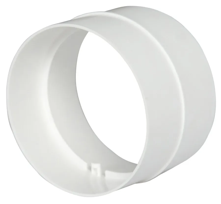 Ventilation*Samlestykke til flexslange Ø125-127 mm - hvid