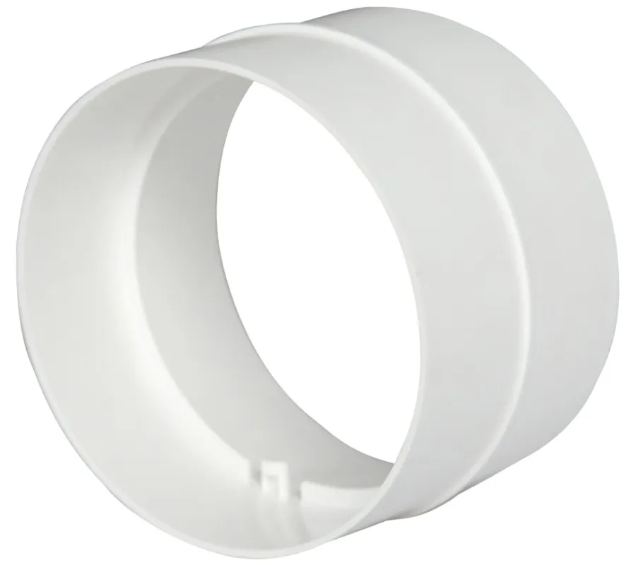 Ventilation*Samlestykke til flexslange Ø100-102 mm - hvid