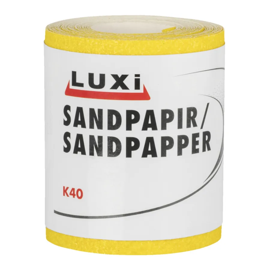 LUXI® Sandpapir*Sandpapir rulle korn 40 – 93 mm x 5 m -