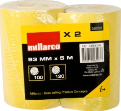 WORK it by millarco Sandpapir*Sandpapir 2 ruller i K100 og K120