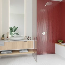 SCG Fliser & Klinker*Mosaik fliser brunrød 10 net (0,9 m²) Brunrød med glaseret finish