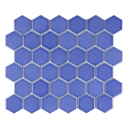 SCG Fliser & Klinker*Mosaik fliser lyseblå 10 net (0,9 m²) Lyseblå med glaseret finish