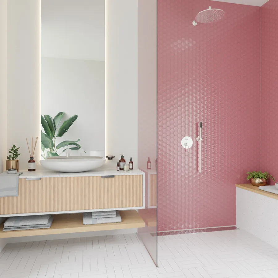 SCG Fliser & Klinker*Mosaik fliser 10 net (0,9 m²) Rosa