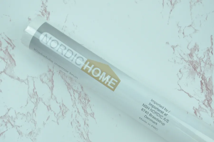 Nordic Home Selvklæbende Folie*Selvklæbende folie marmor brun - 65 x 200 cm brun marmor