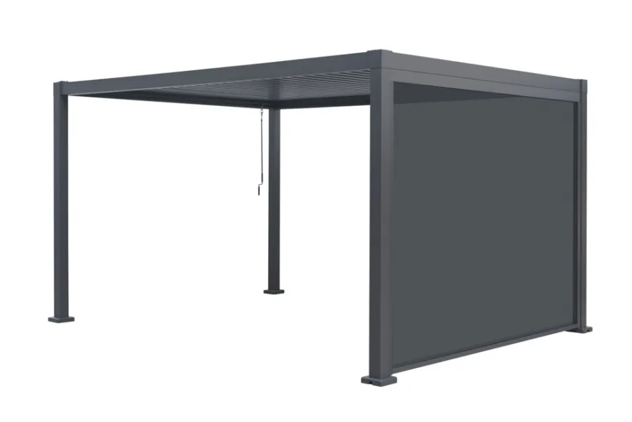 Sunlife® Pavilloner & Partytelte|Overdækning*Sidepanel til Sunlife pergola 3 meter - Sort