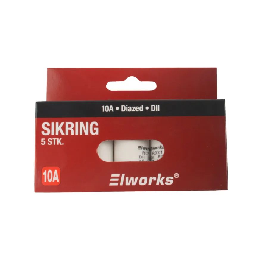 Elworks Sikringer*Sikringer 10A DII 5-pk. -