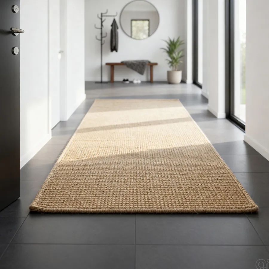 Boligindretning*Sisal tæppe 70 x 140 cm Natur