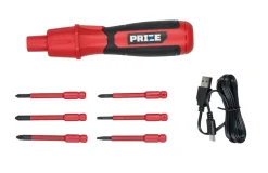 PRIZE® Bore- & Skruemaskiner*Skruemaskinesæt VDE akku 4 V -