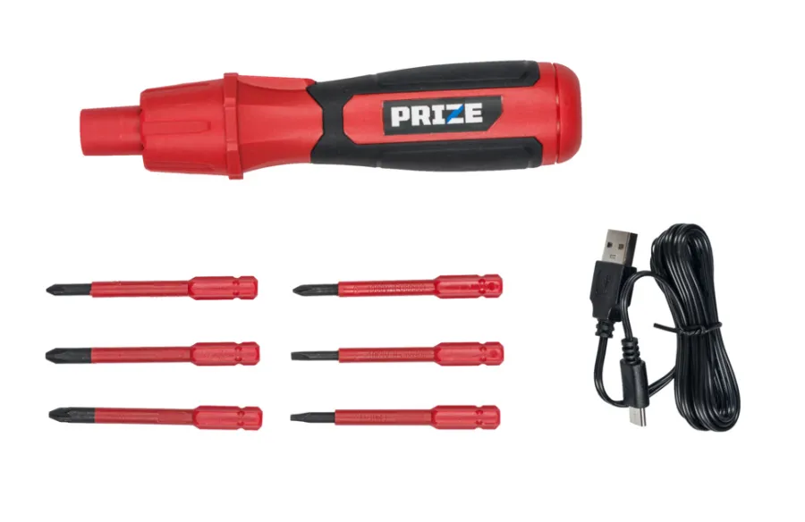PRIZE® Bore- & Skruemaskiner*Skruemaskinesæt VDE akku 4 V -