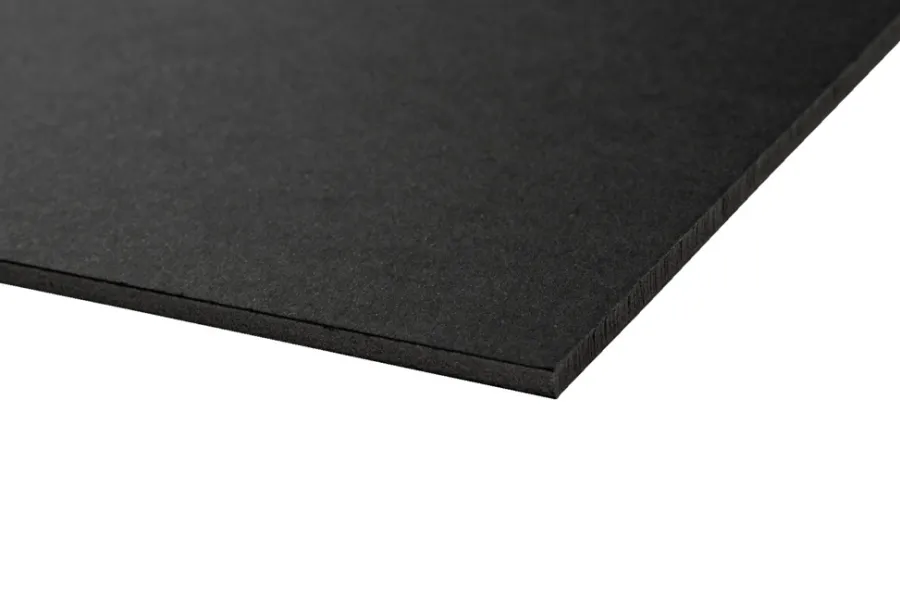 Rias Plast- & Skumplader*Skumplade m/kartondæklag sort 5 x 1000 x 700 mm
