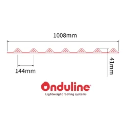Onduline Tagplader*Skumtætningsklodser 1008 x 41 mm 4-pk. sort