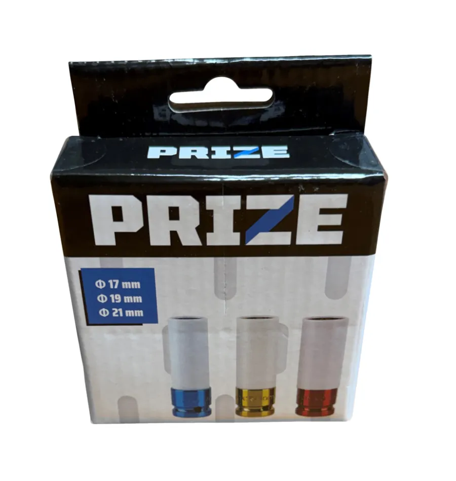 PRIZE® Spændeværktøj*Slagtoppe 17/19/21 mm 3-pk. -