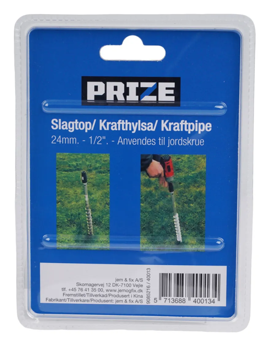 PRIZE® Spændeværktøj*Slagtop til jordspyd 24 mm -